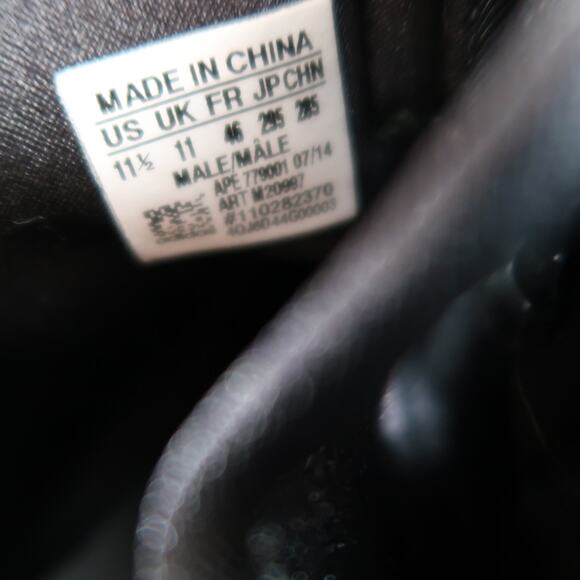 Adidas Shoes Mens 11.5 Military Trail Runner Sneakers Black Leather Primaloft - Picture 13 of 13